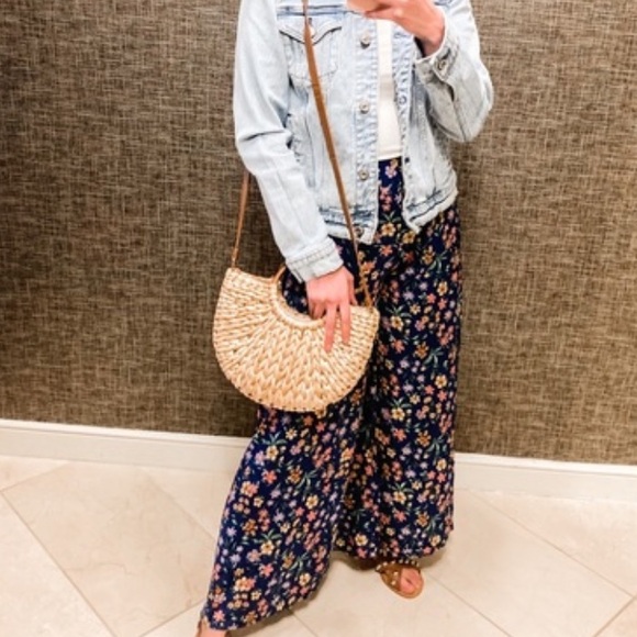 Pink Lily floral wide leg pants size XS - Picture 4 of 4